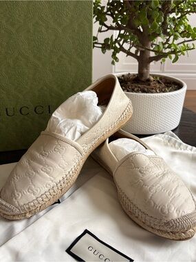 AUTHENTIC GUCCI GUCCISSIMA LEATHER ESPADRILLES